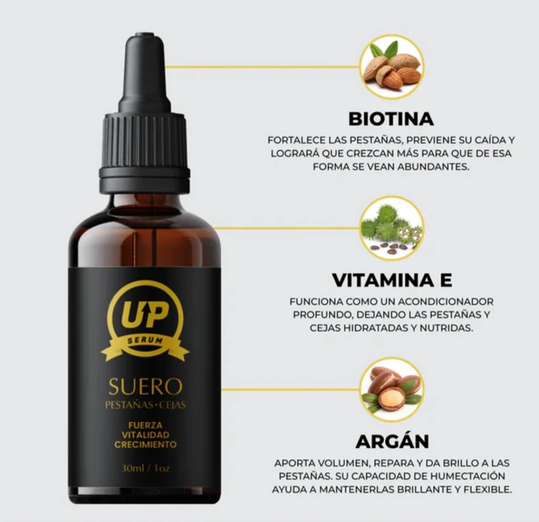 SERUM UP – CRECIMIENTO NATURAL PARA PESTAÑAS Y CEJAS